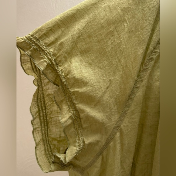 Short sleeve summer top with embroidery on the chest in size 3X / 4X - Picture 3 of 6